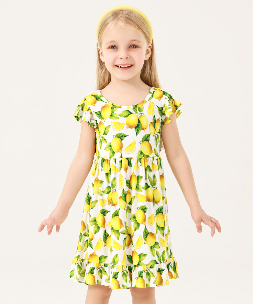 Girls Cutout on Back Sleeveless Dress