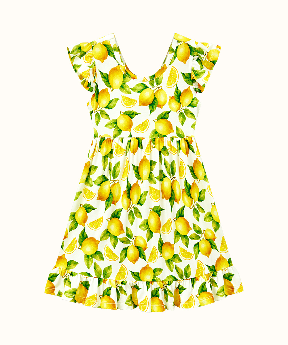 Girls Cutout on Back Sleeveless Dress