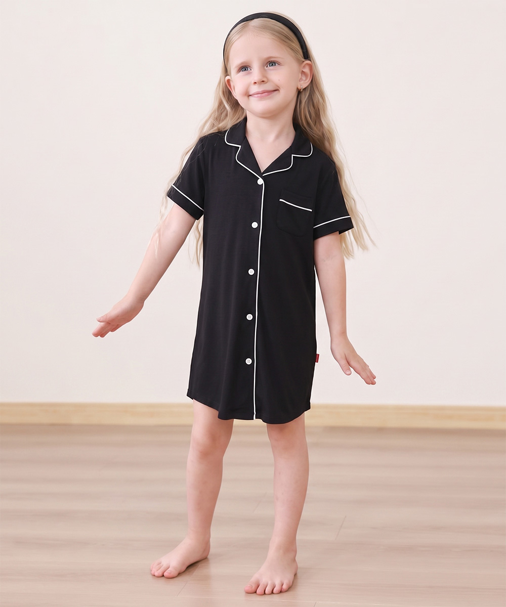 Girls Bamboo Sleepshirt Dresses | Short Sleeve