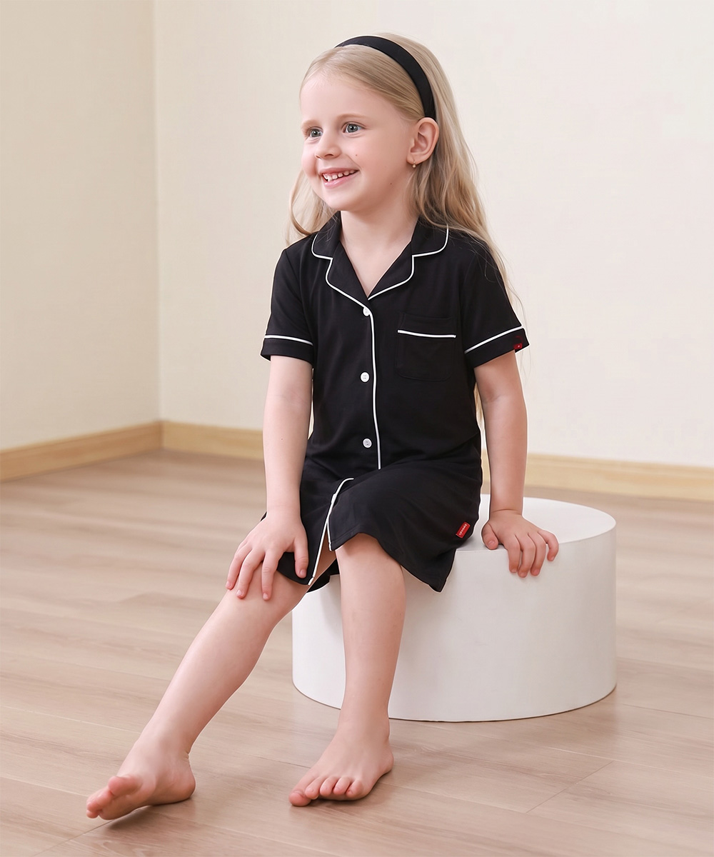 Girls Bamboo Sleepshirt Dresses | Short Sleeve