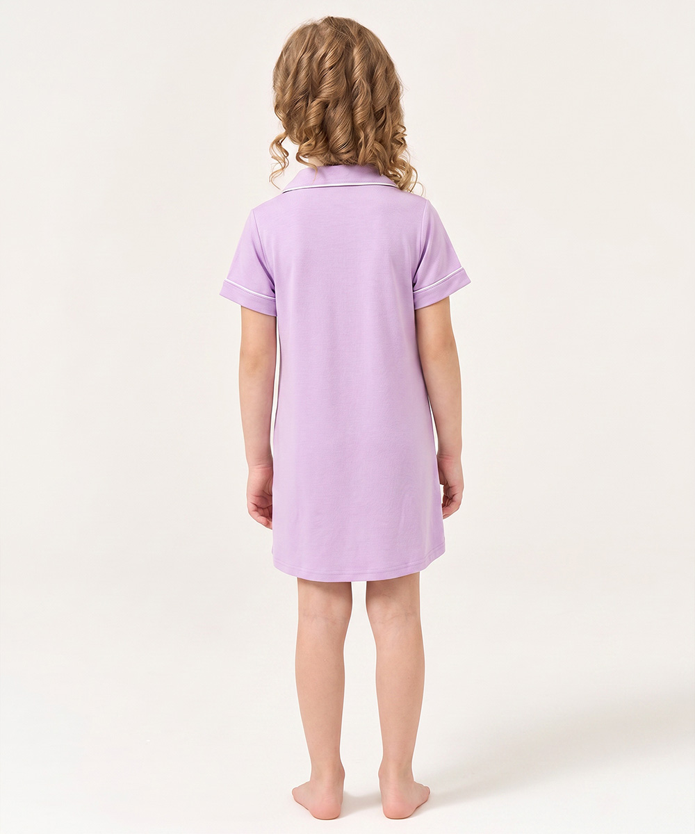 Girls Bamboo Sleepshirt Dresses | Short Sleeve