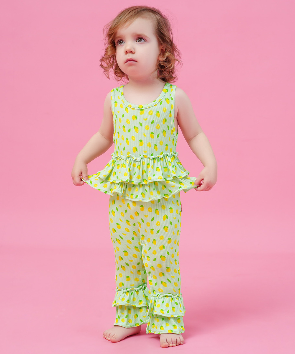 Bamboo Baby Girl Romper and Bell Bottoms
