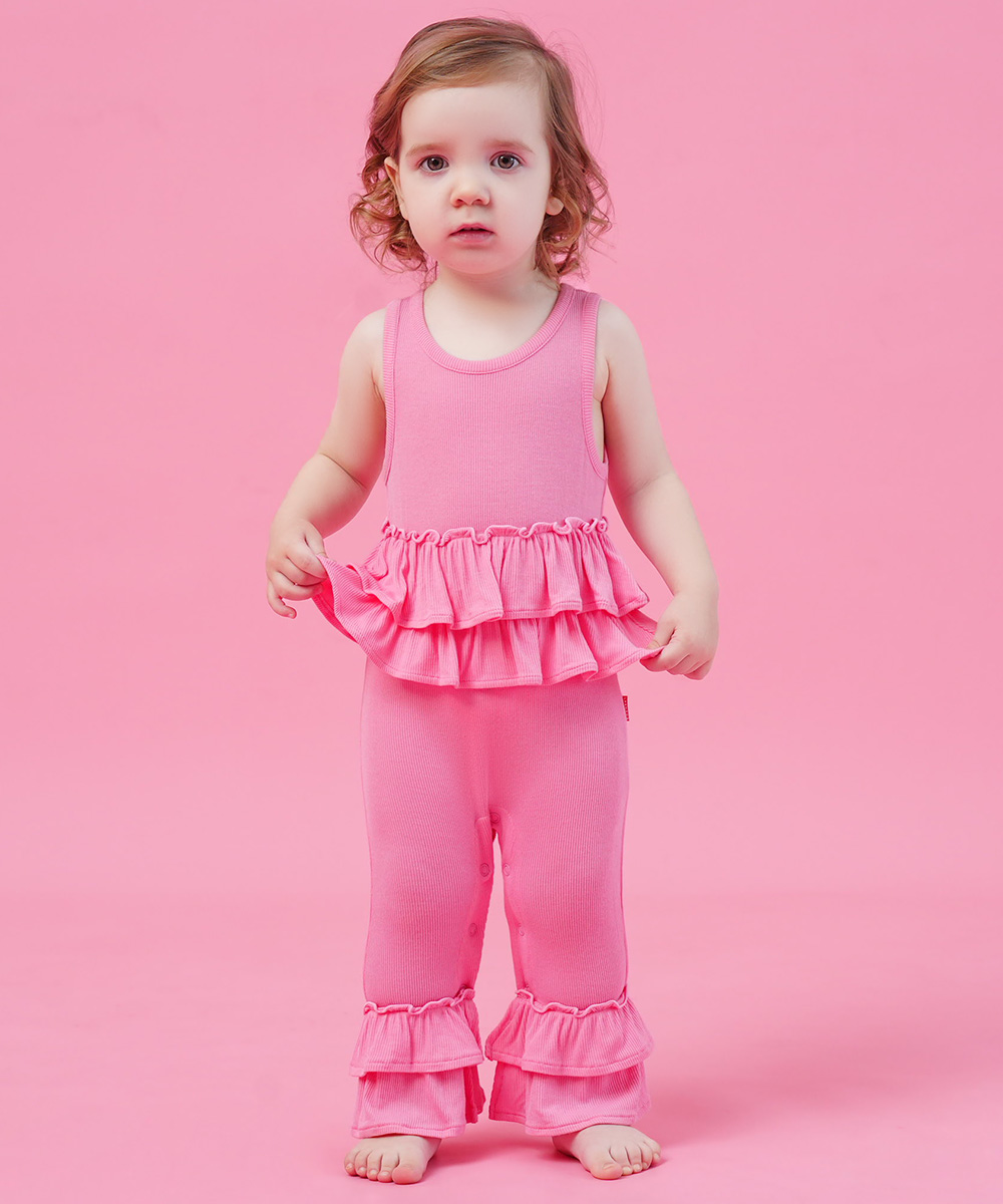 Bamboo Baby Girl Romper and Bell Bottoms