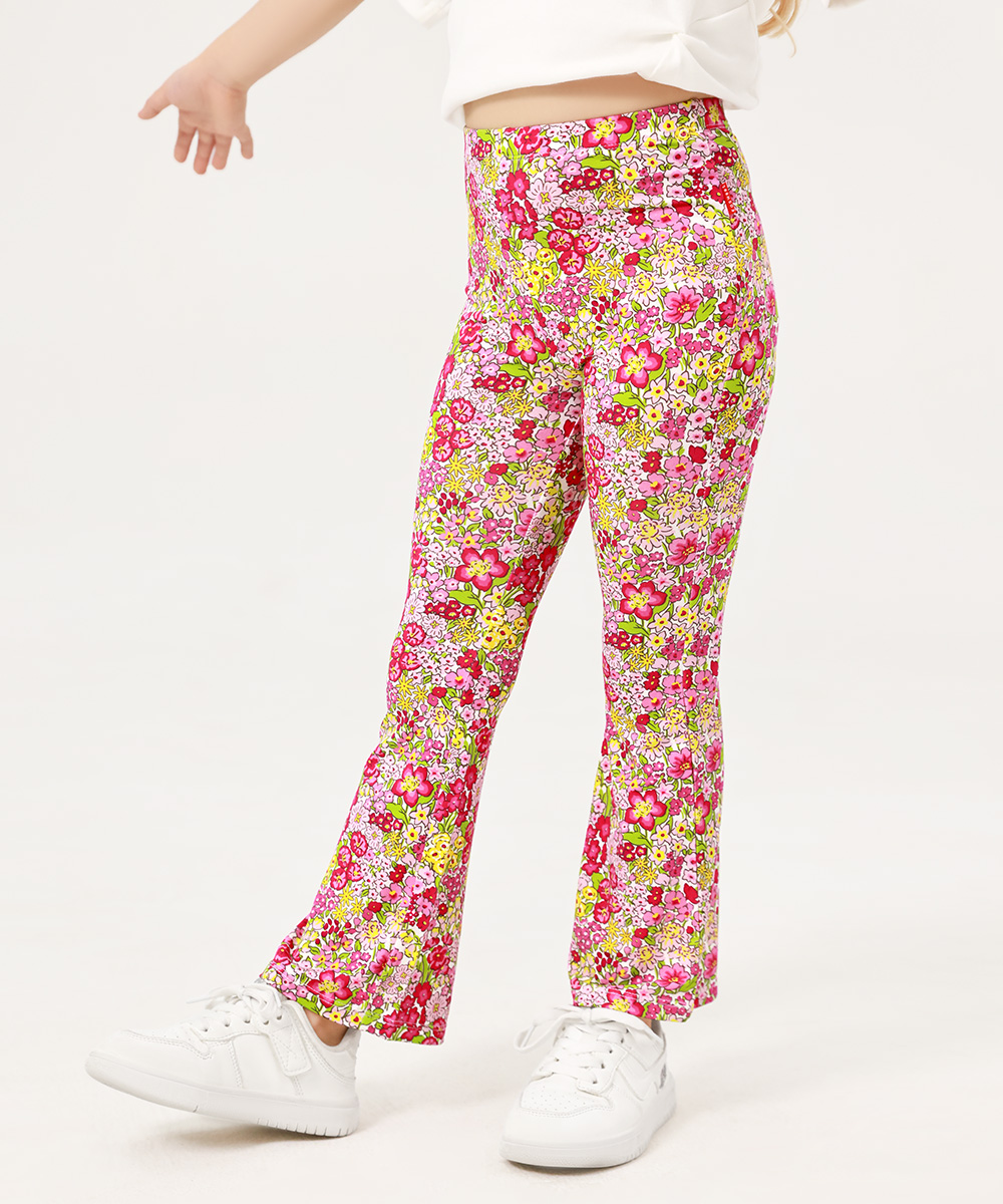 Bamboo Kids Bell- Bottom Print Pants