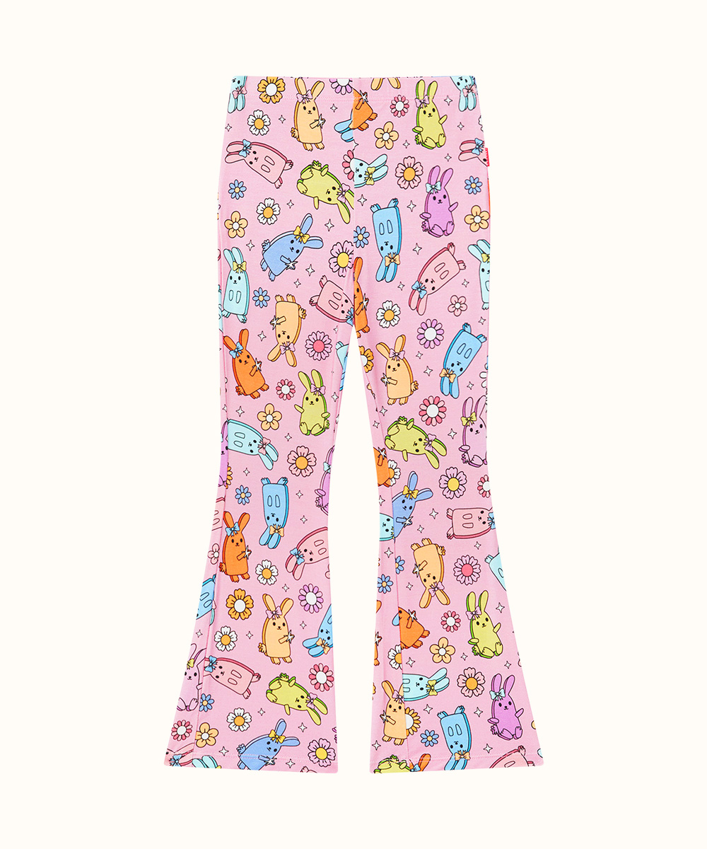 Bamboo Kids Bell- Bottom Print Pants