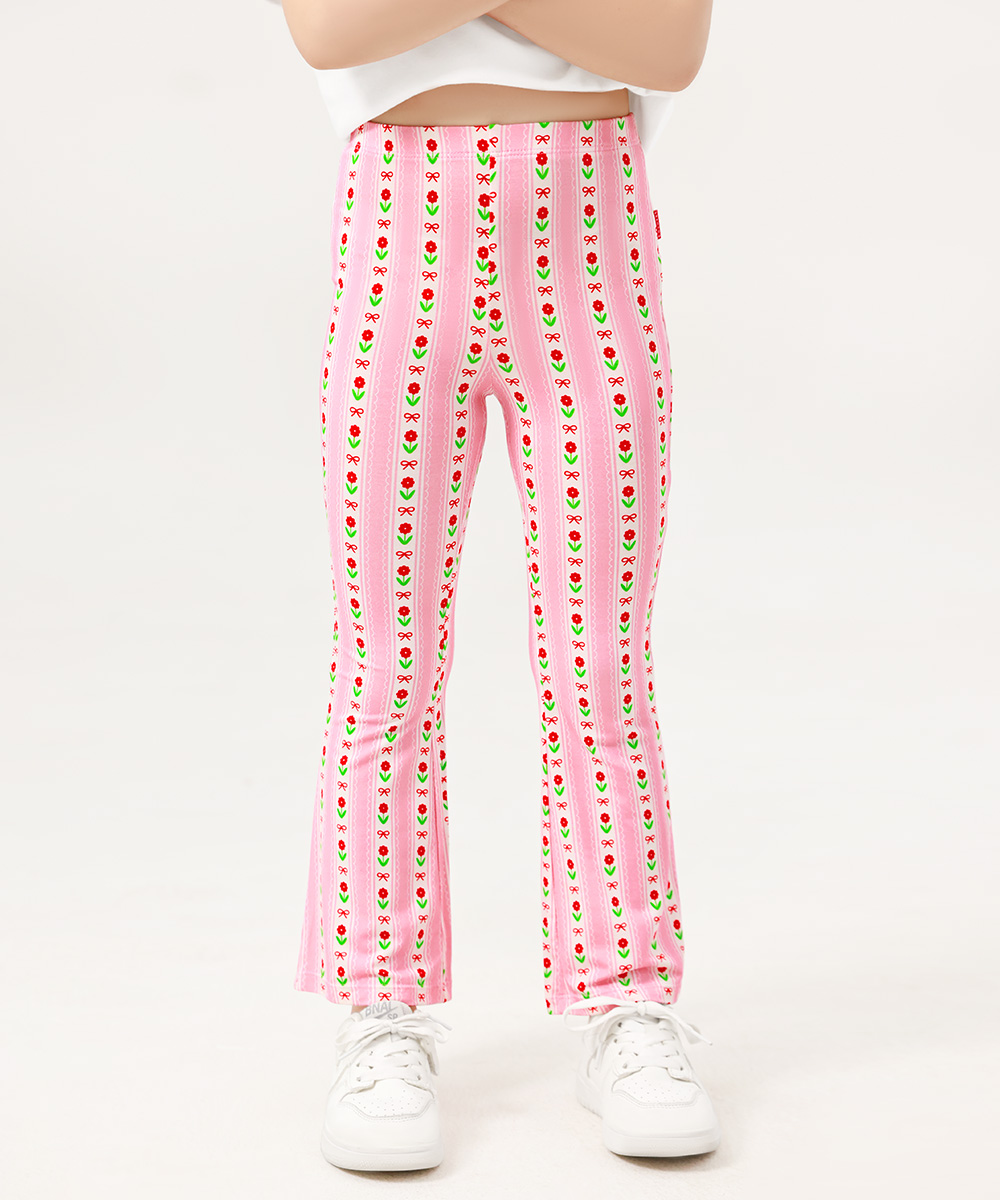 Bamboo Kids Bell- Bottom Print Pants