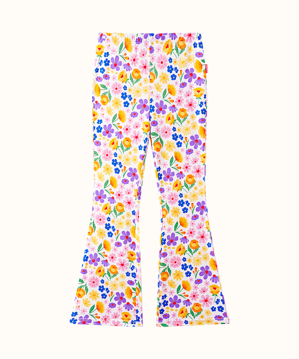 Bamboo Kids Bell- Bottom Print Pants