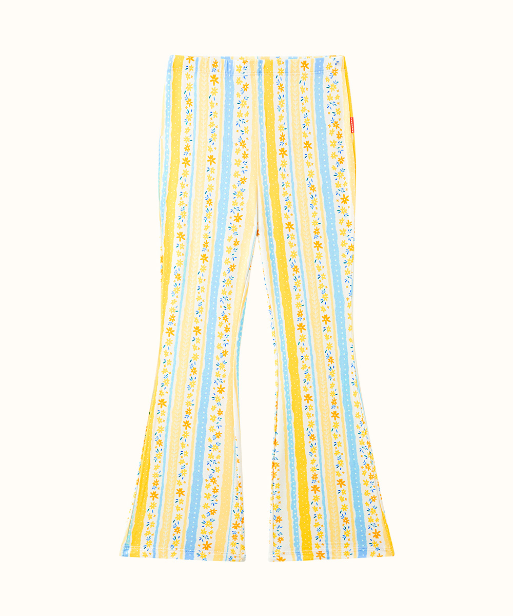 Bamboo Kids Bell- Bottom Print Pants