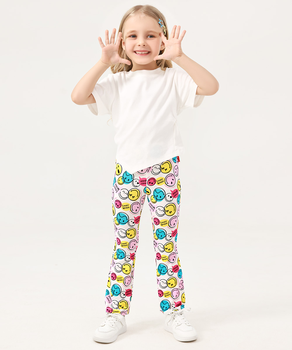 Bamboo Kids Bell- Bottom Print Pants