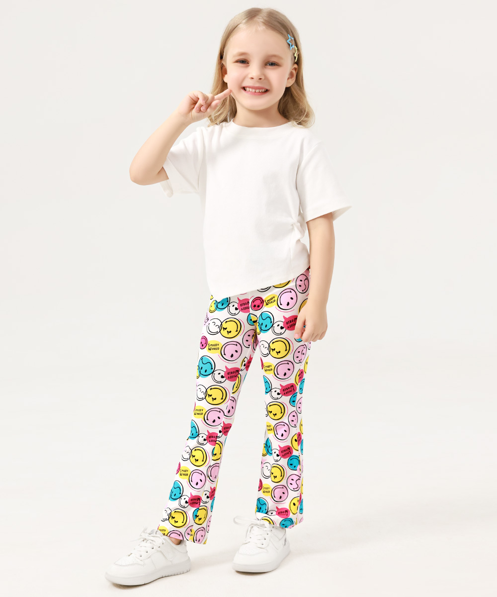 Bamboo Kids Bell- Bottom Print Pants