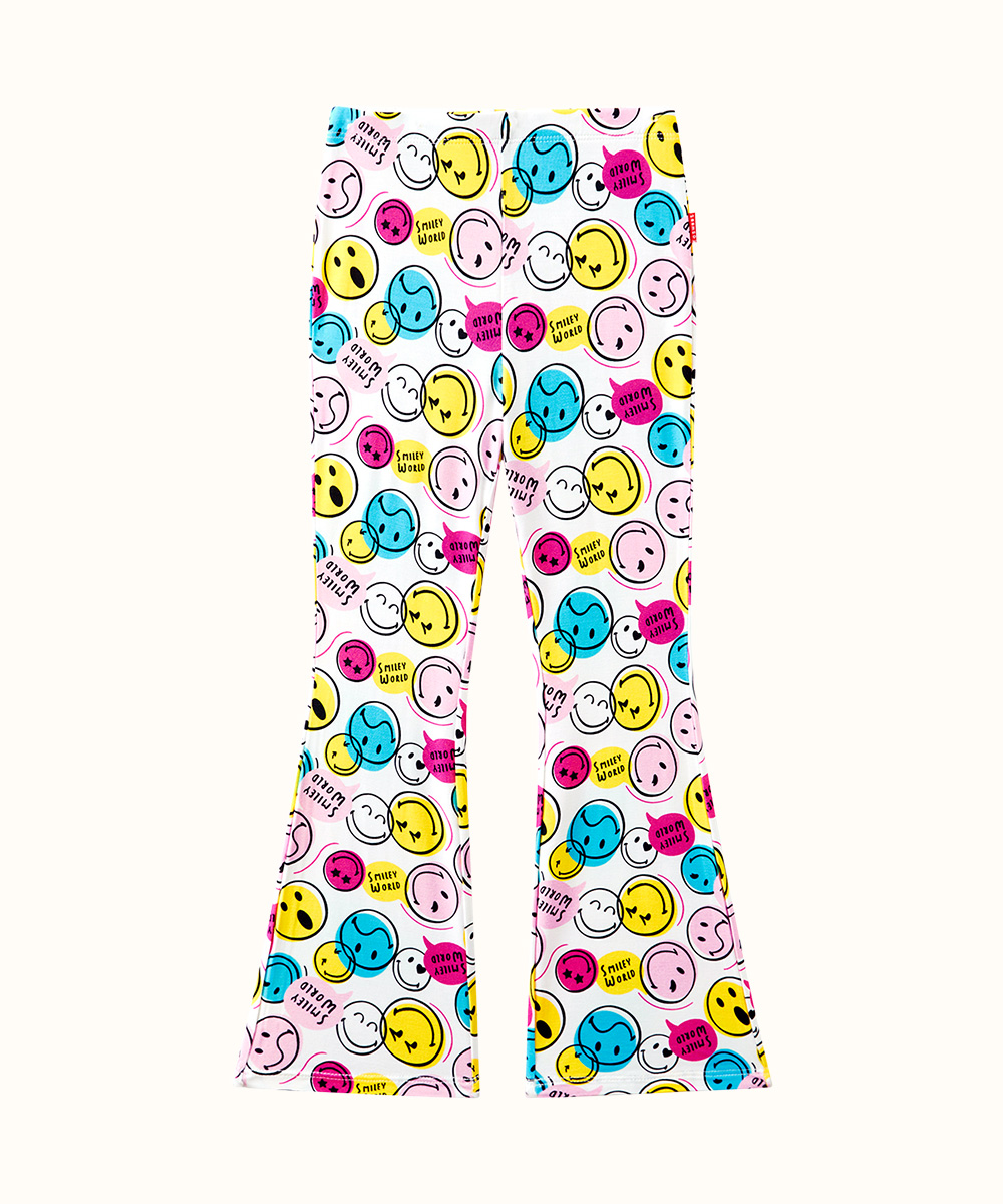 Bamboo Kids Bell- Bottom Print Pants