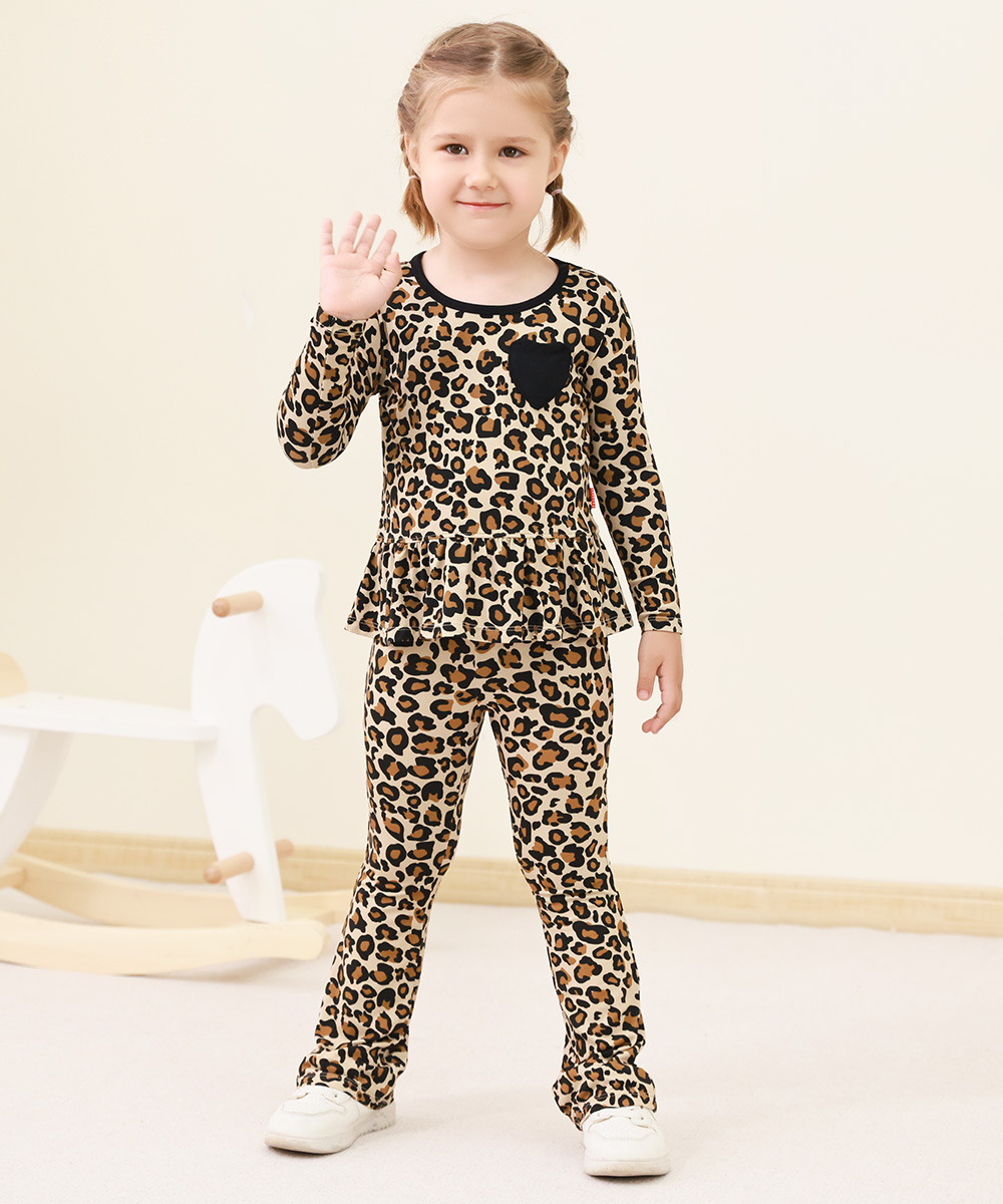 Bamboo Kids Bell- Bottom Print Pants