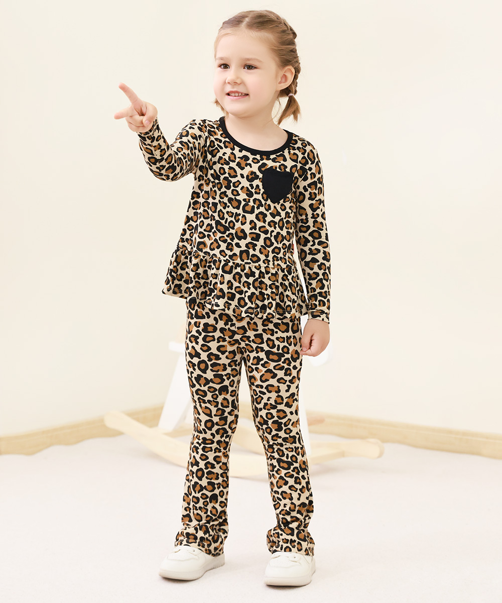 Bamboo Kids Bell- Bottom Print Pants
