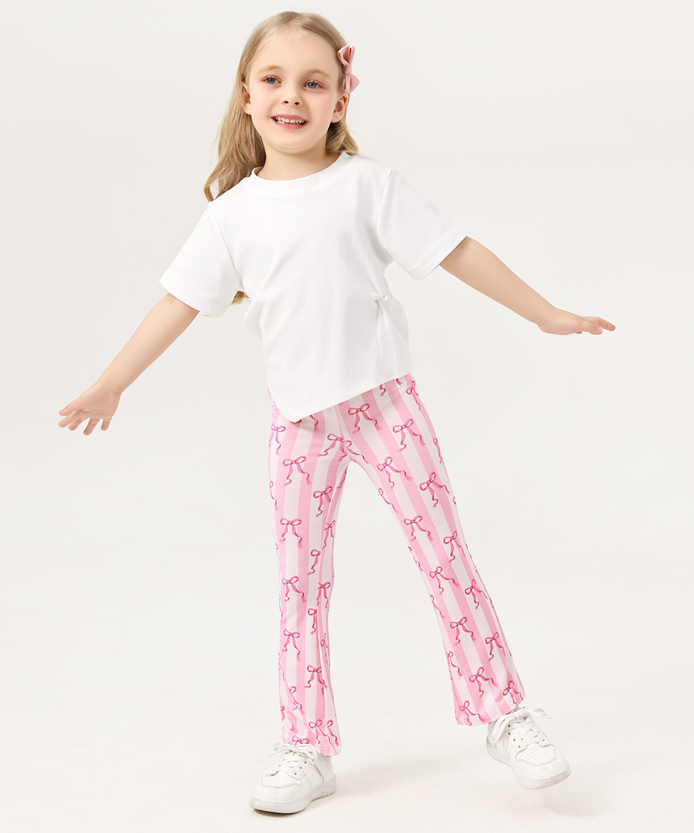 Bamboo Kids Bell- Bottom Print Pants