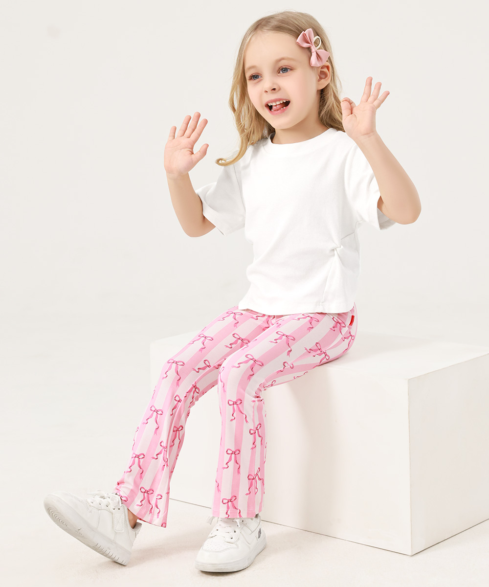 Bamboo Kids Bell- Bottom Print Pants