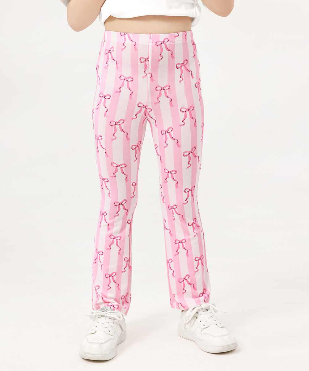 Bamboo Kids Bell- Bottom Print Pants