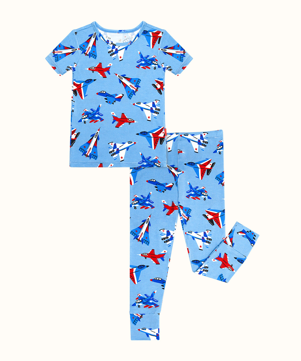 Toddler Boy Short Sleeve Bamboo Pajamas