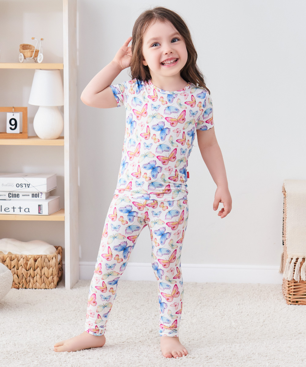 Toddler Short Sleeve Bamboo Pajamas