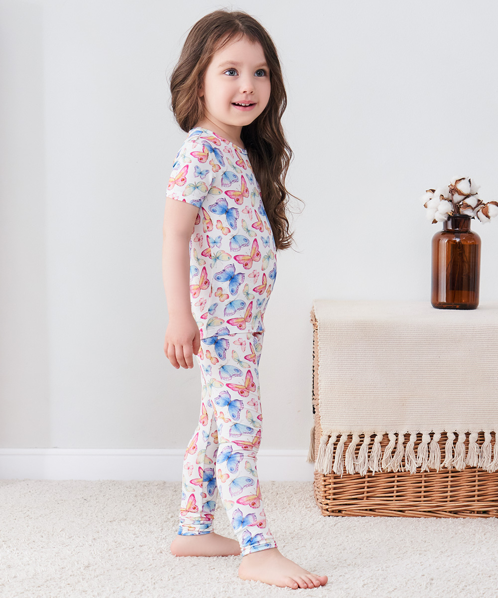 Toddler Short Sleeve Bamboo Pajamas