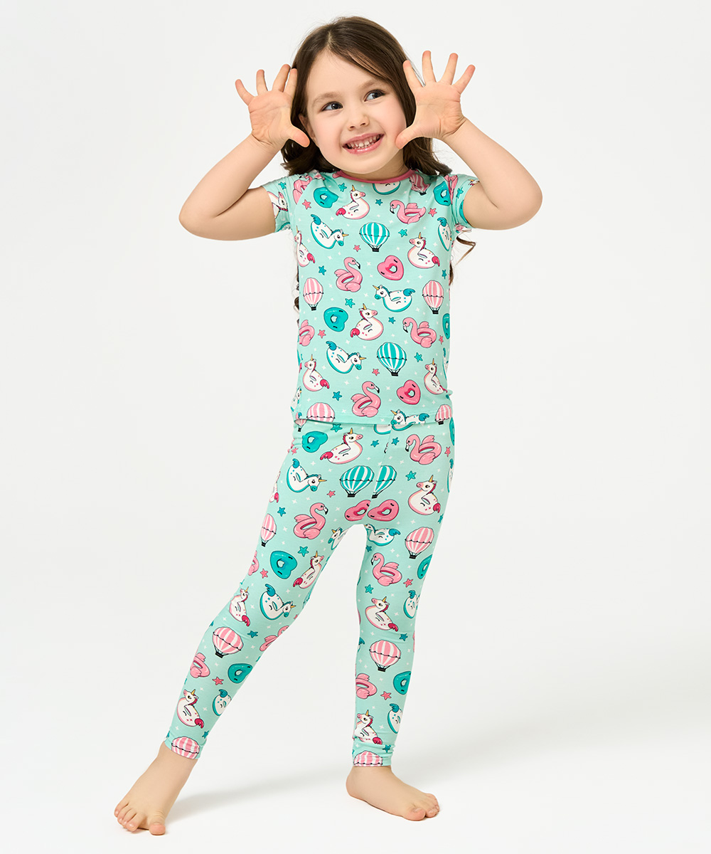 Toddler Girl Short Sleeve Pajamas