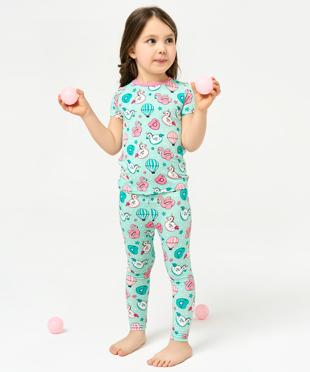 Toddler Girl Short Sleeve Pajamas