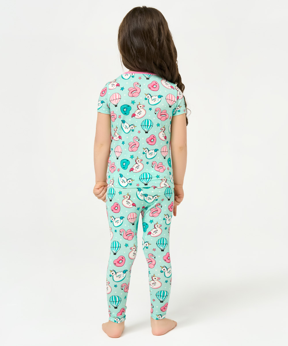 Toddler Girl Short Sleeve Pajamas