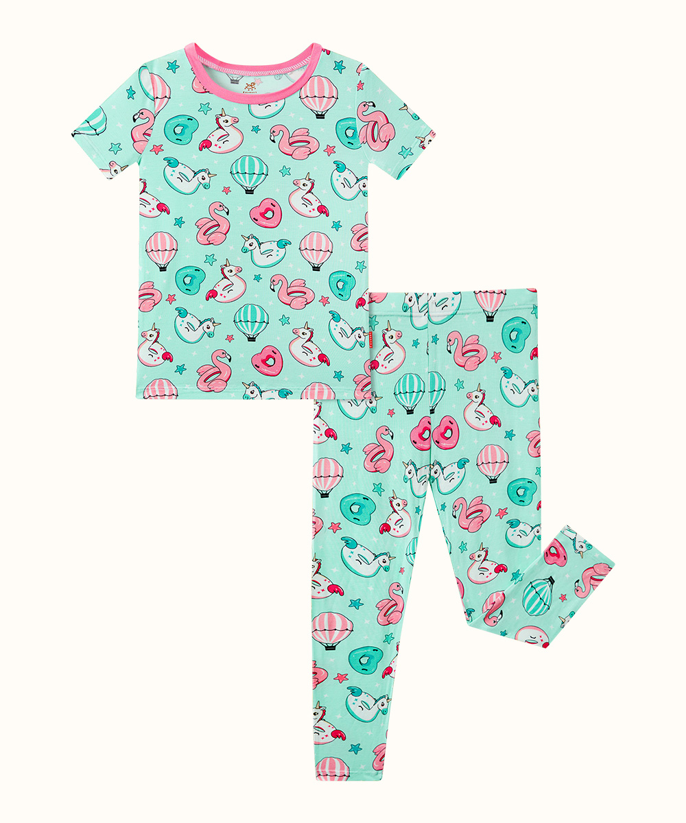 Toddler Girl Short Sleeve Pajamas