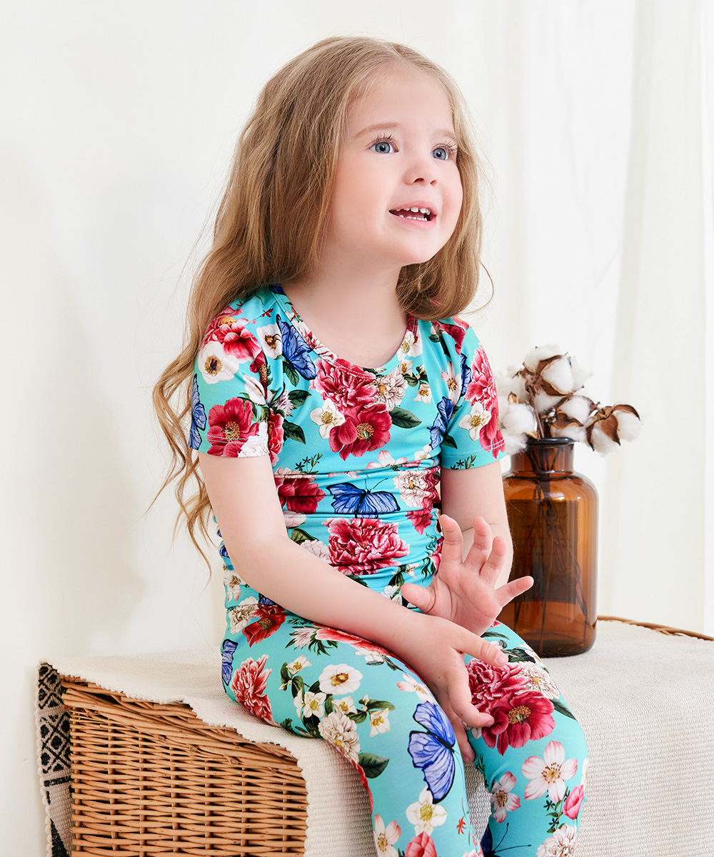 Toddler Short Sleeve Bamboo Pajamas