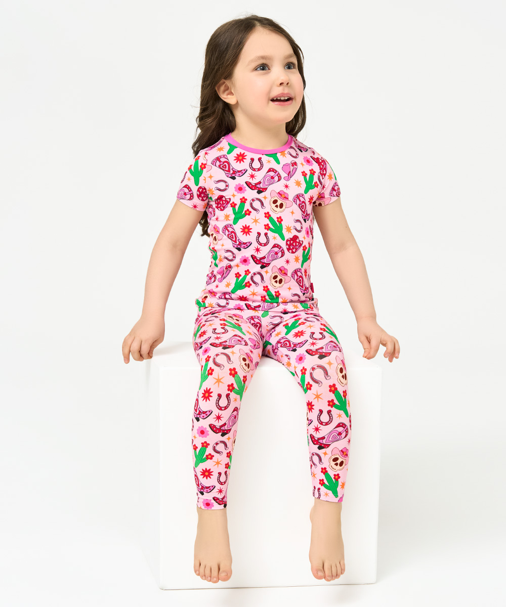 Toddler Girl Short Sleeve Pajamas