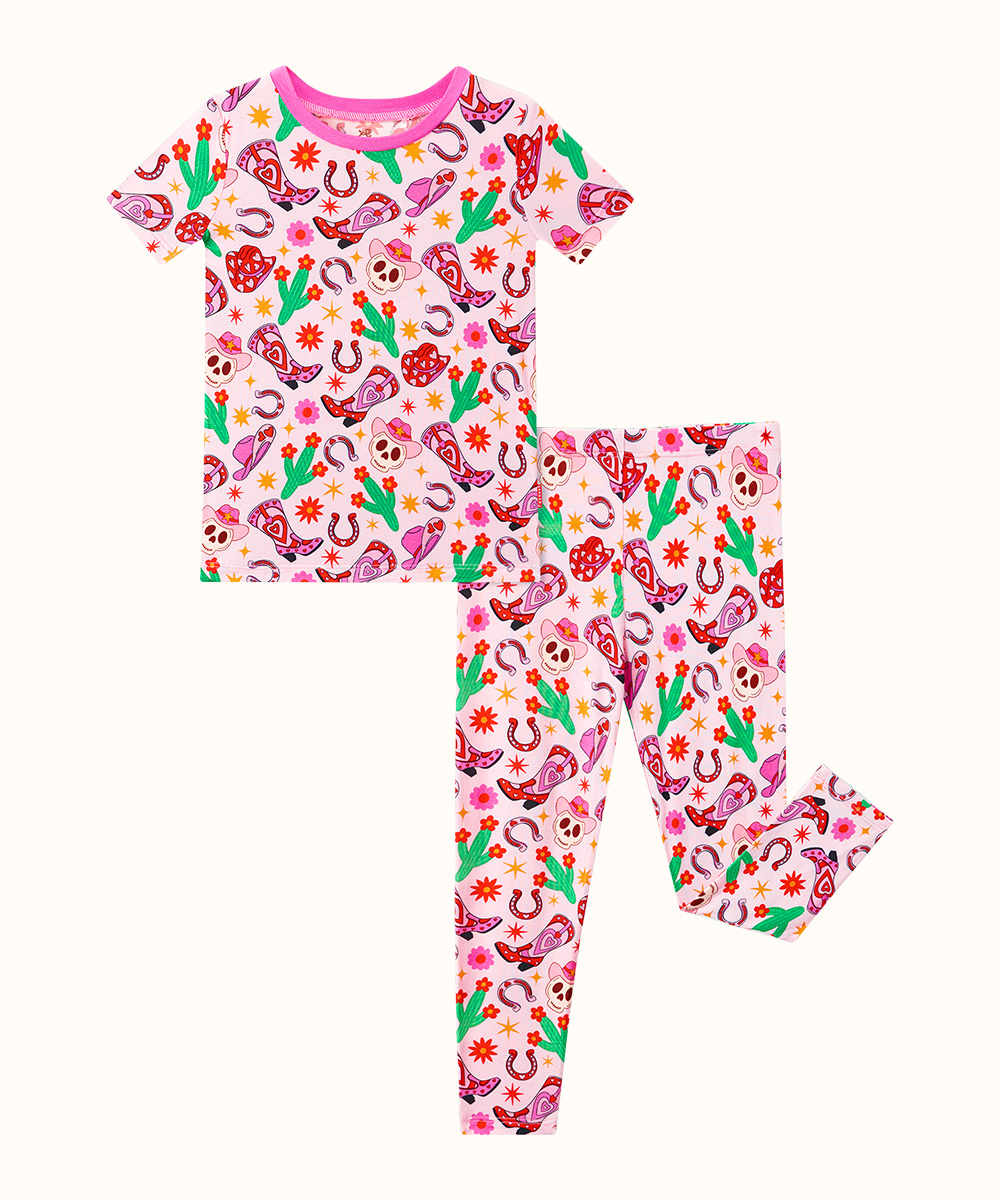 Toddler Girl Short Sleeve Pajamas
