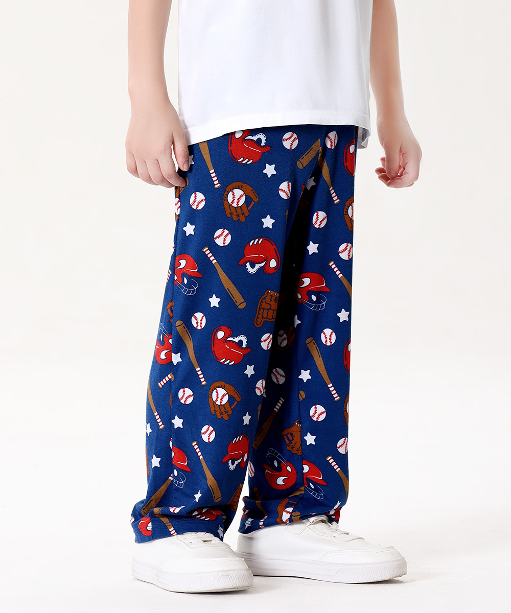 Toddler Boys Wide Leg Pajama Pants