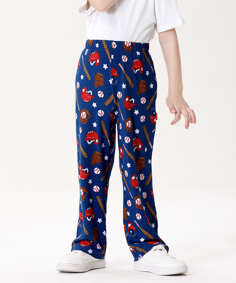Toddler Boys Wide Leg Pajama Pants