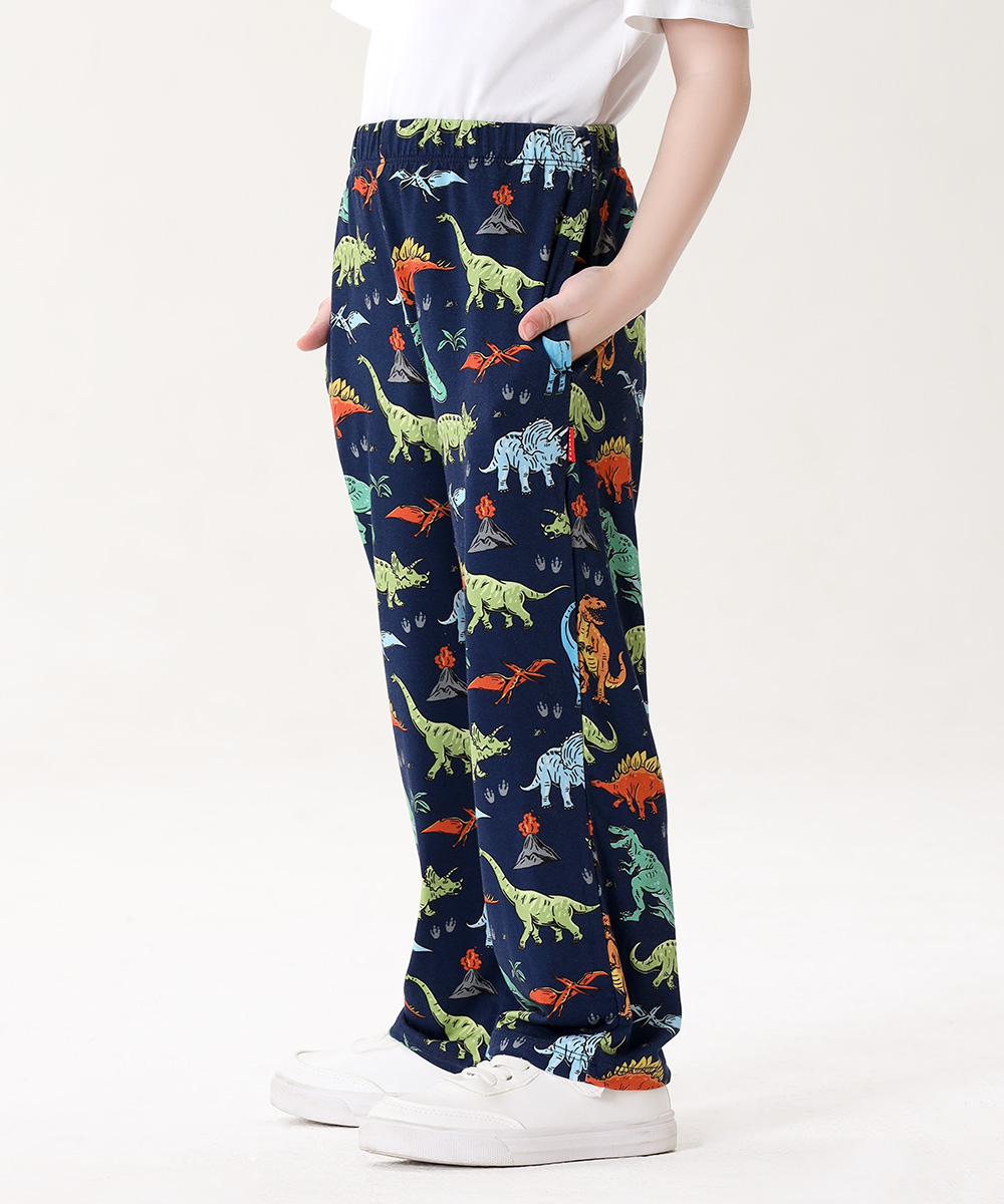Toddler Boys Wide Leg Pajama Pants