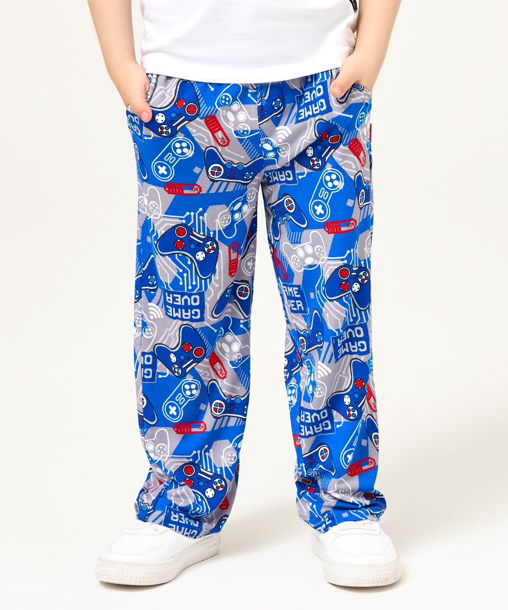Toddler Boys Wide Leg Pajama Pants