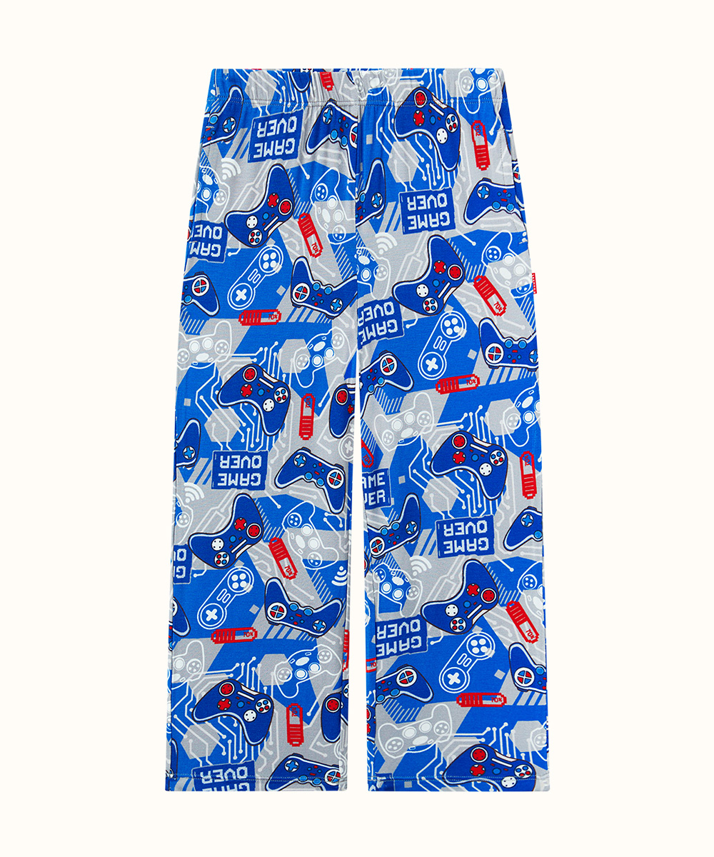 Toddler Boys Wide Leg Pajama Pants