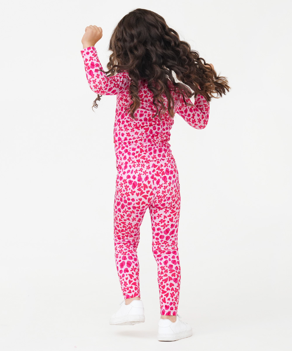 Toddler Girl Pajamas Ruffled Long Sleeve Pajamas