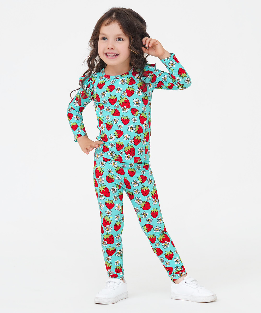 Toddler Girl Pajamas Ruffled Long Sleeve Pajamas