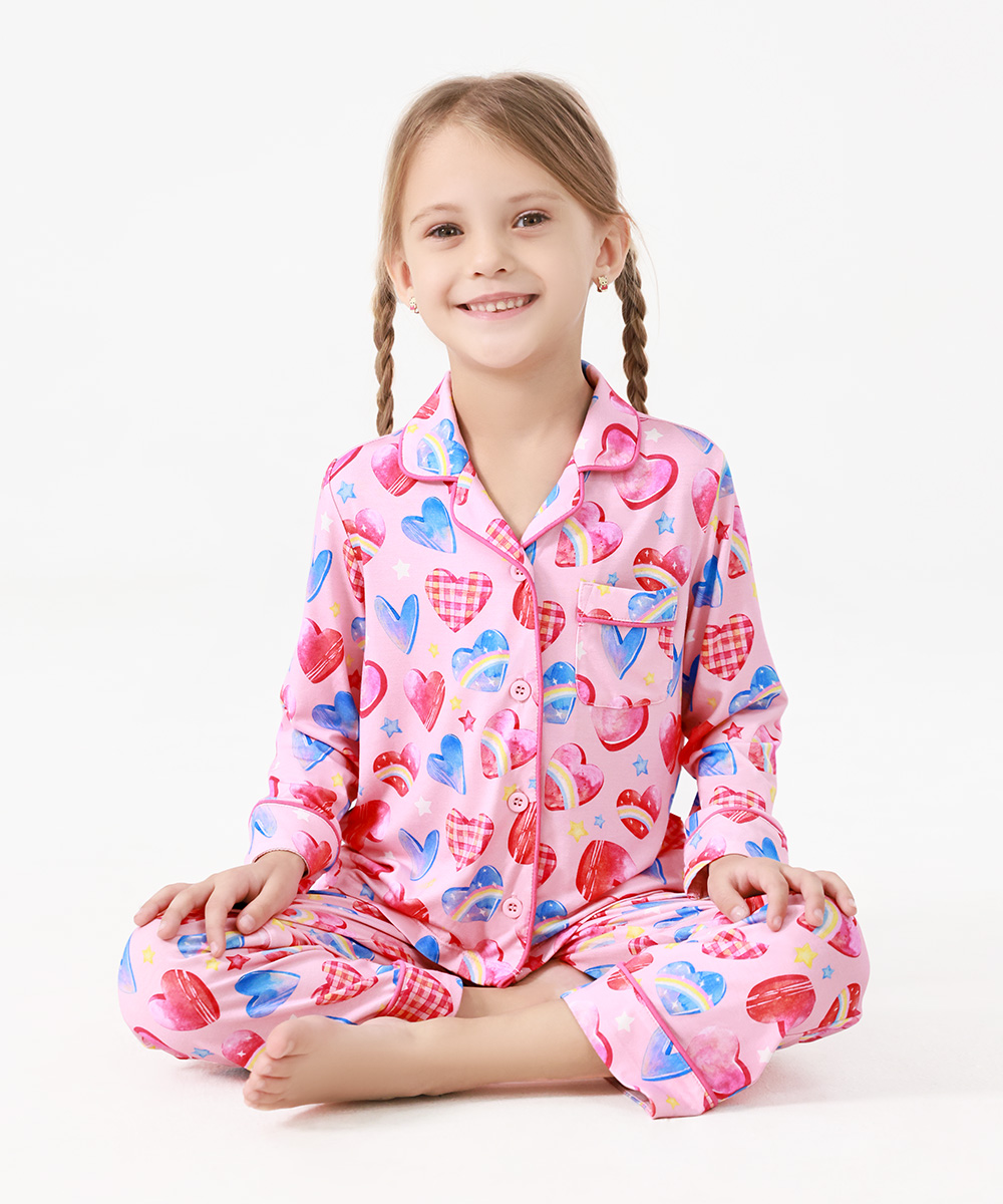 Toddler Girls Bamboo Pajama Set