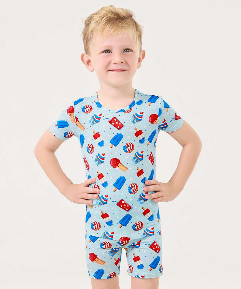 Boy Bamboo Shorts Pajama Sets