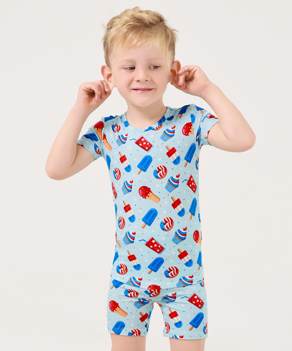 Boy Bamboo Shorts Pajama Sets