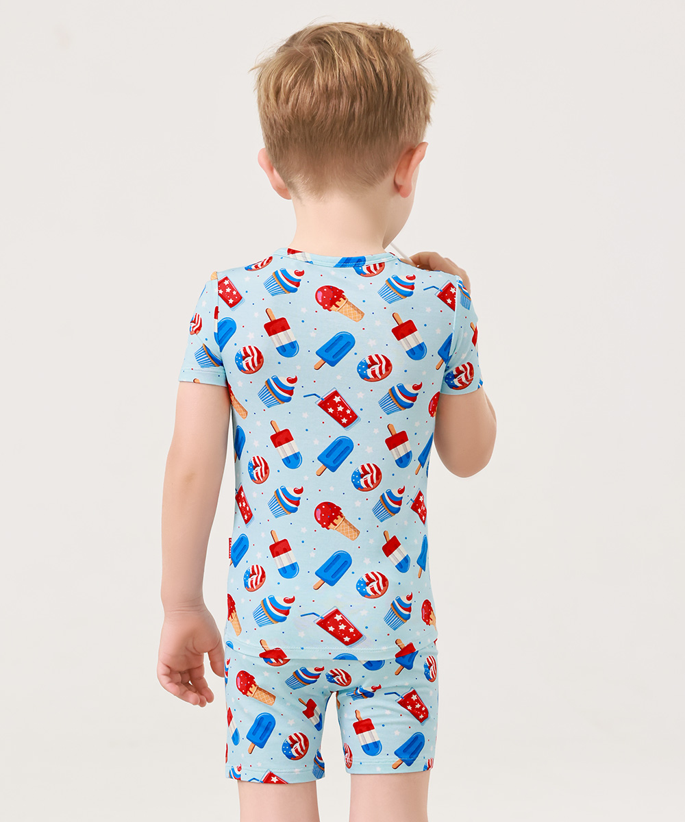Boy Bamboo Shorts Pajama Sets