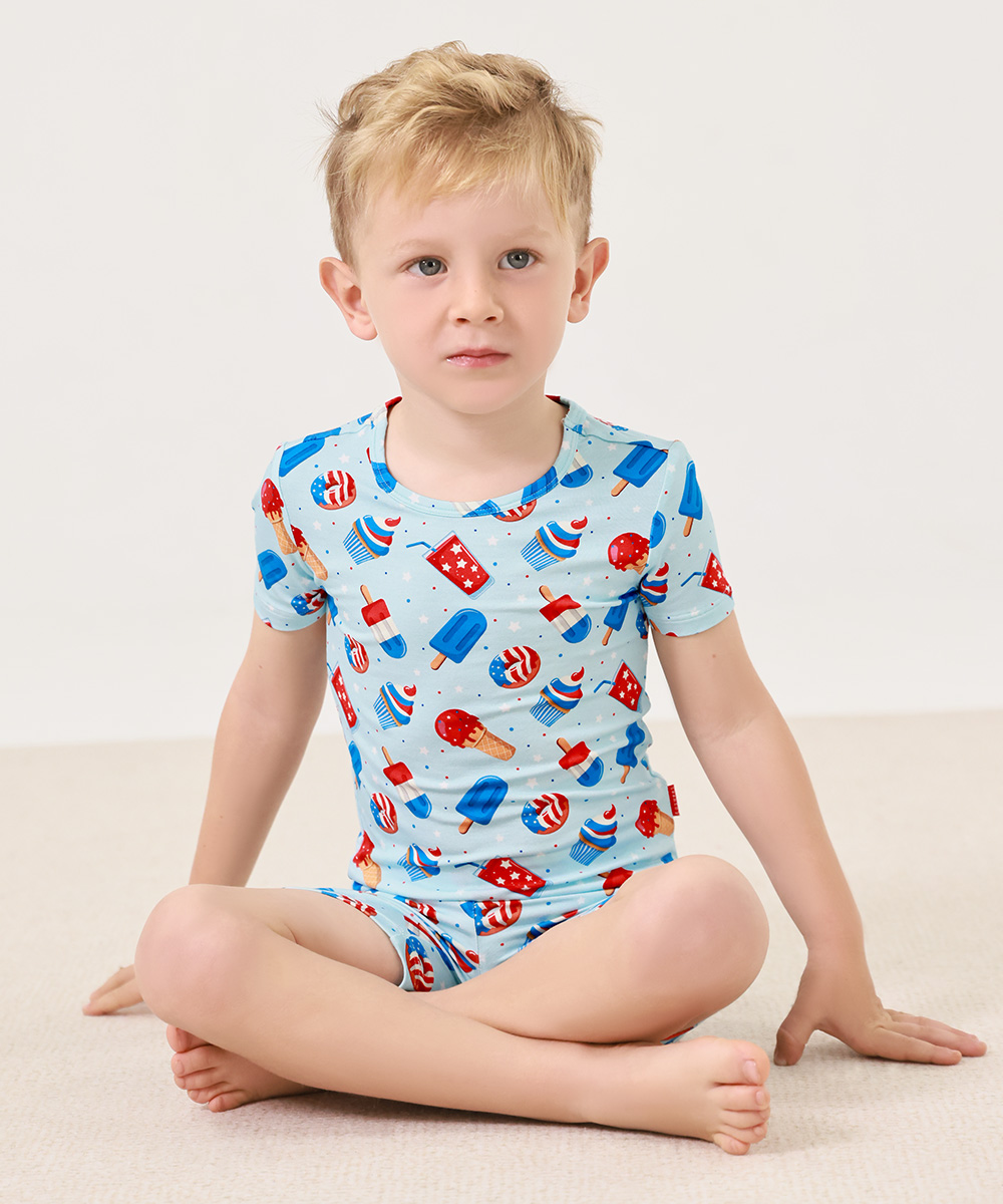 Boy Bamboo Shorts Pajama Sets