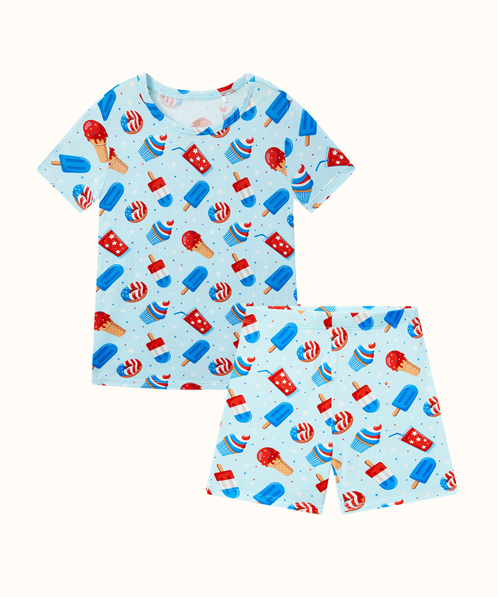 Boy Bamboo Shorts Pajama Sets