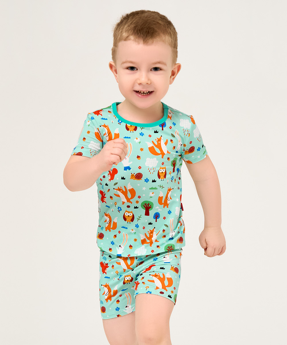 Toddler Short Sleeve Summer Pajamas Sets