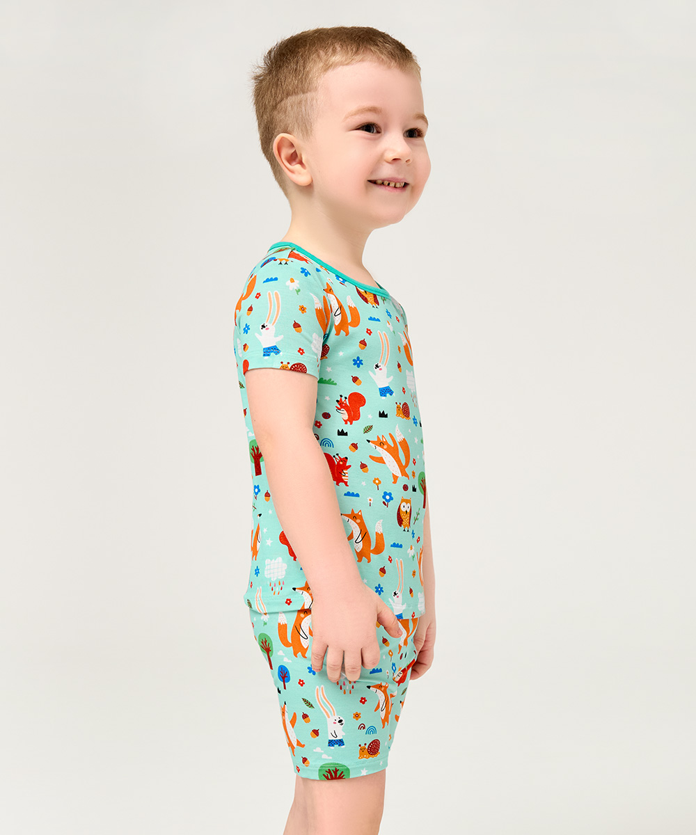 Toddler Short Sleeve Summer Pajamas Sets