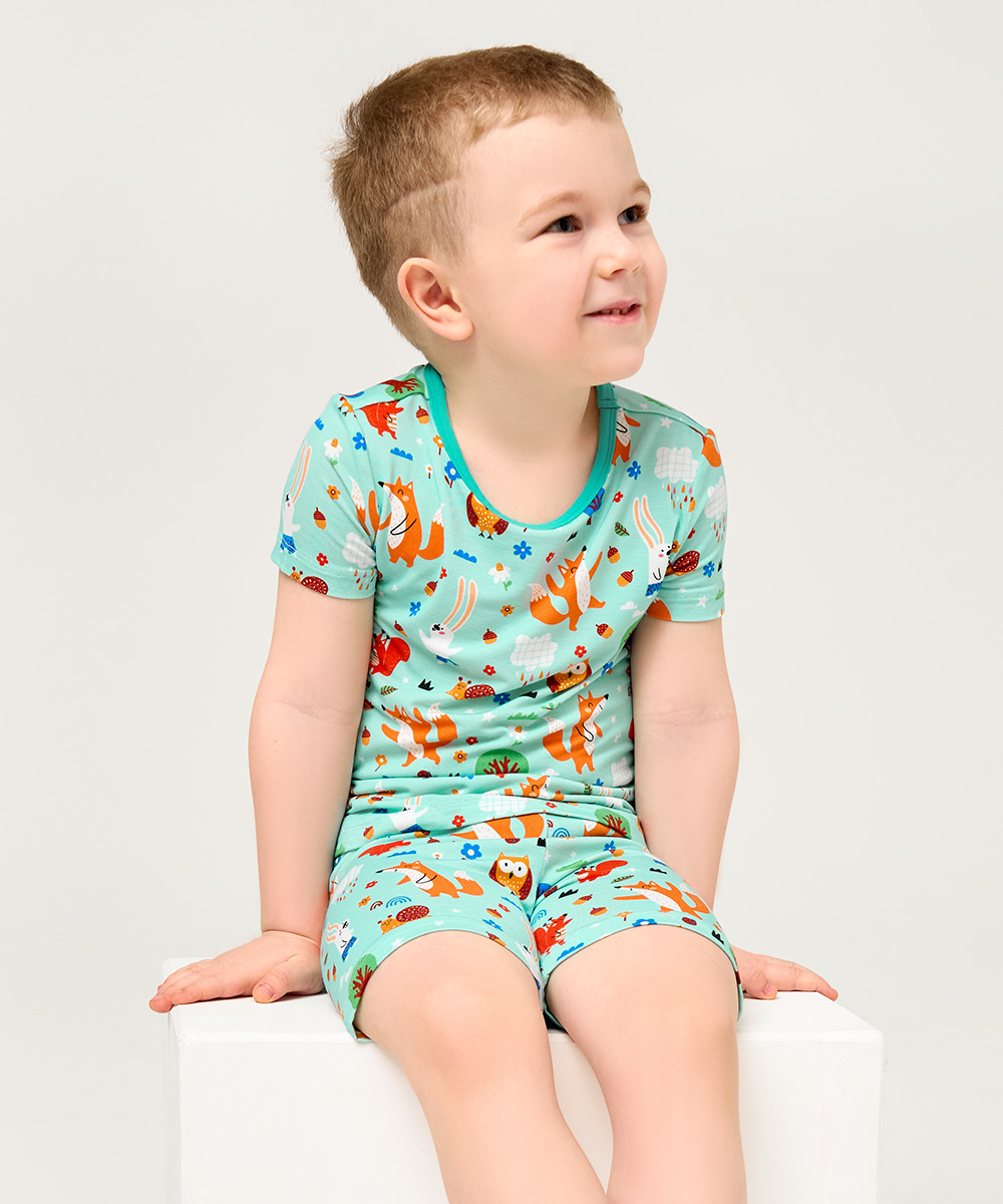 Toddler Short Sleeve Summer Pajamas Sets