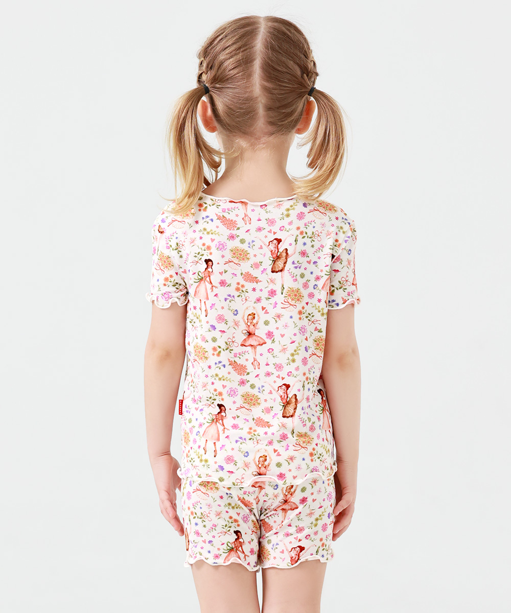 Toddler Girls Snug Fit Short Sleeve Pajamas Sets