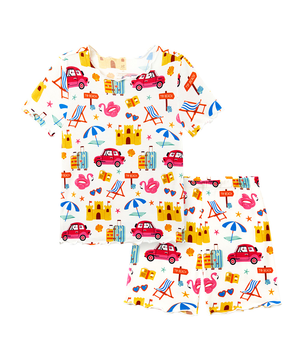 Toddler Girls Snug Fit Short Sleeve Pajamas Sets