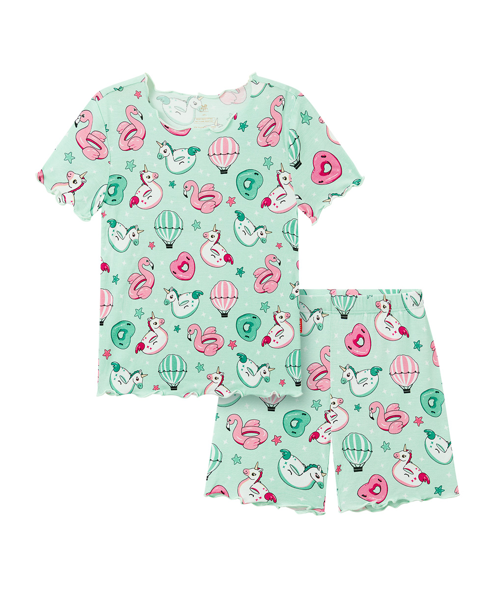 Toddler Girls Snug Fit Short Sleeve Pajamas Sets