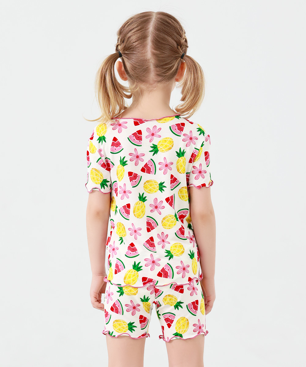 Toddler Girls Snug Fit Short Sleeve Pajamas Sets